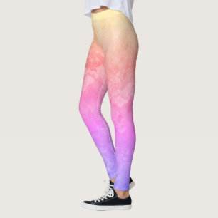 Vintage Rosa Regenbogen Design Leggings