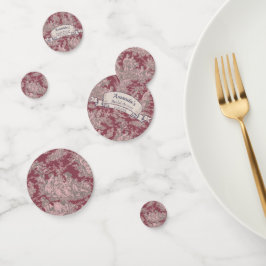 Vintage Rosa-Rosa-Dusche Konfetti