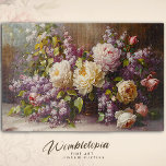 Vintage rosa Rose & Lilac Bouquet Kunstvoll wander Puzzle<br><div class="desc">Erleben Sie die zeitlose Eleganz des Puzzles "Vintage Rose & Lilac Bouquet". Dieses Puzzle zeichnet sich durch eine atemberaubende blumengeschmückte Anordnung von zarten rosa Rosenblüten, weißen Pfannkuchen und Lilaks aus, die in sanften, romantischen Tönen eingefangen werden. Jedes Puzzleteil erweckt die üppig inspirierte Szene zum Leben und bietet Rätselfreunden und Blumenfreunden...</div>
