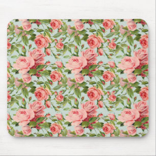 Vintage rosa Rosen Mousepad