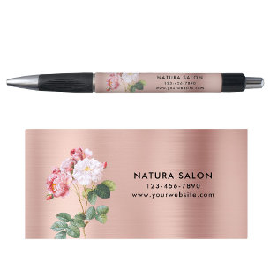 Vintage-Rosa-Salon-Geschäfts-Promo-Roségold Kugelschreiber