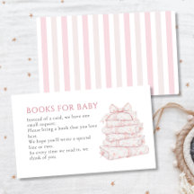 Vintage rosa Toile-Mädchen-Baby-Party-Bücher fürs