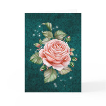 Vintage Rosa und elegantes Aquamarines Denken