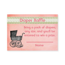 Vintage Rosa- und Grünflorentaucher-Folie