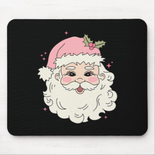 Vintage Rosa Weihnachten Santa Claus Frohe Weihnac Mousepad