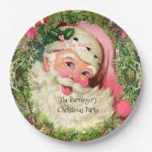 Vintage-Rosa Weihnachtsmann für Weihnachten