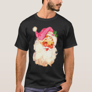 Vintage Rosa Weihnachtsmann Rosa Weihnachten 15 T-Shirt
