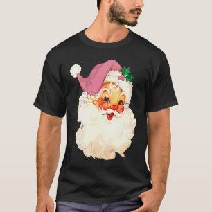 Vintage Rosa Weihnachtsmann Rosa Weihnachten 1 T-Shirt