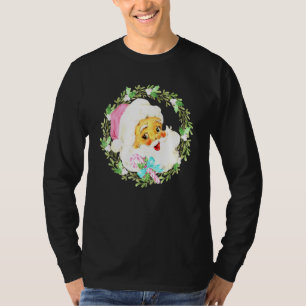 Vintage Rosa Weihnachtsmann Rosa Weihnachten T-Shirt