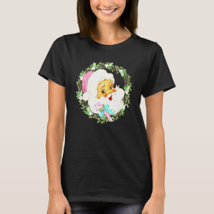 Vintage Rosa Weihnachtsmann Rosa Weihnachten T-Shirt