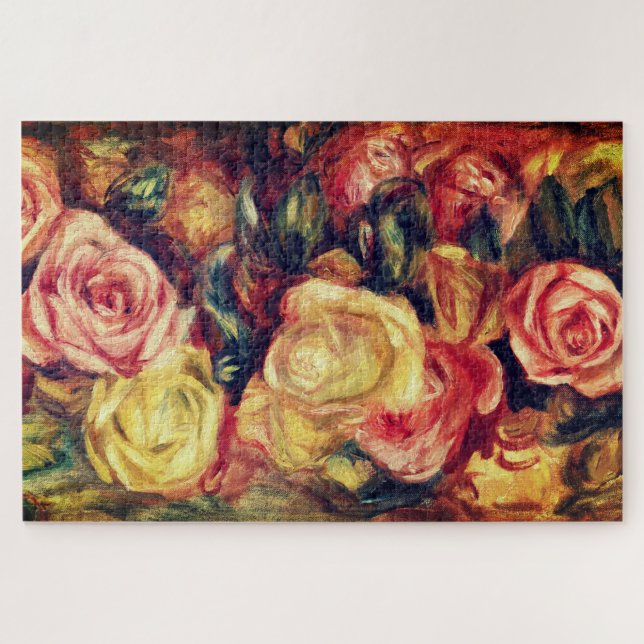 Vintage Rose (1912) von Pierre-Auguste Renoir Puzzle (Horizontal)