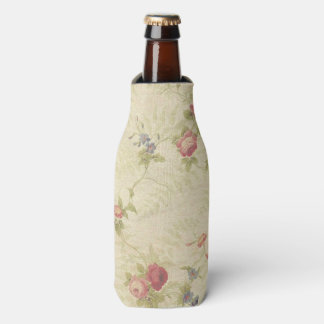 Vintage Rose alte gequälte Stoffmuster Flaschenkühler