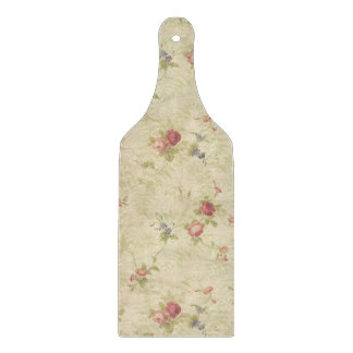 Vintage Rose alte gequälte Stoffmuster Schneidebrett