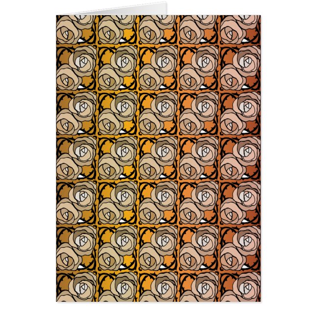 Vintage Rose aus Schwarz und Gold (Vorne)