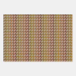 Vintage Rose aus Schwarz und Gold Geschenkpapier Set