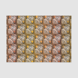 Vintage Rose aus Schwarz und Gold Seidenpapier