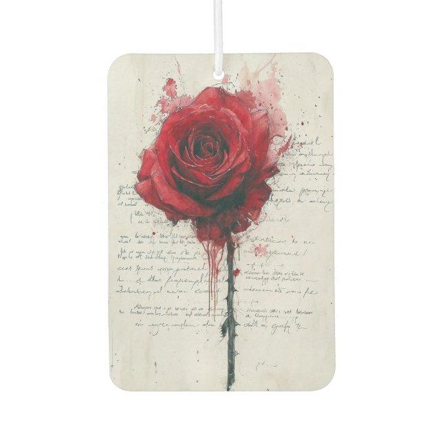 Vintage Rose Autolufterfrischer (Vorderseite)
