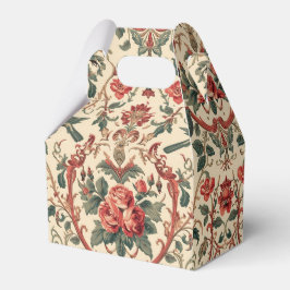 Vintage Rose & Bird Pattern Romantic Art Nouveau Geschenkschachtel