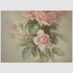 Vintage Rose Blossow w Bienenbeutel Seidenpapier