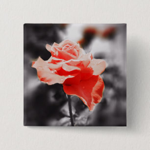 Vintage Rose Blume #2 Button