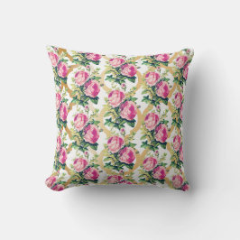 Vintage Rose Blumendesign Kissen