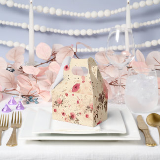 Vintage Rose Blumengeschmack Box Rosa und Creme Geschenkschachtel