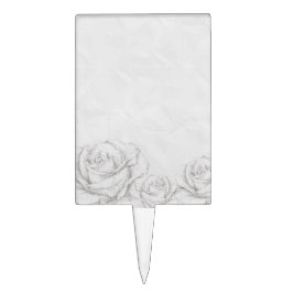 Vintage Rose Blumengrau dekorativ Tortenaufsätze