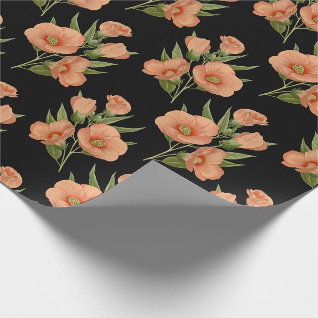 Vintage Rose Botanisch Geschenkpapier (Ecke)