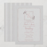 Vintage Rose Botanische Naturrosa-Hochzeit