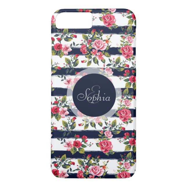 Vintage Rose Case-Mate iPhone Hülle (Rückseite)