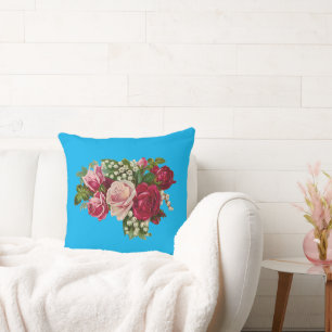 Vintage Rose des Kissens rosa Kissen