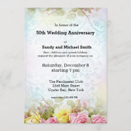 Vintage Rose Einladung