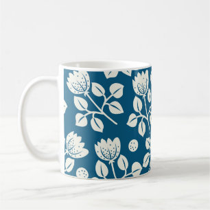 Vintage Rose: Elegantes Blumenmuster Kaffeetasse