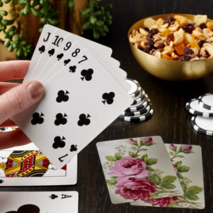 Vintage Rose Eleganz Spielkarten