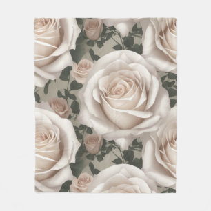 Vintage Rose Fleecedecke