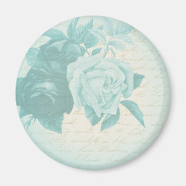 Vintage Rose floraler, eleganter Gürtelmagnet Magnet