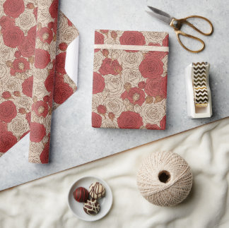Vintage Rose Geschenkpapier