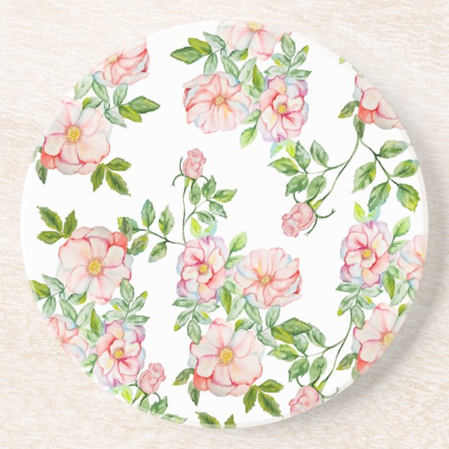 Vintage Rose Getränkeuntersetzer (Vorne)