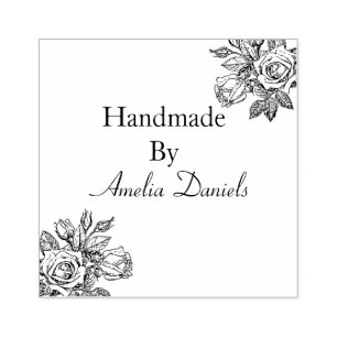 Vintage Rose Handmade by Gummistempel