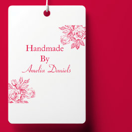 Vintage Rose Handmade by Self-Inking Briefmarke Permastempel