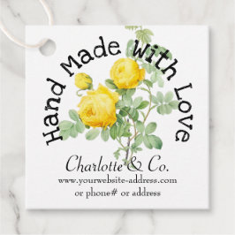 Vintage Rose Handmade mit Liebe Produkt Vielen Dan Geschenkanhänger