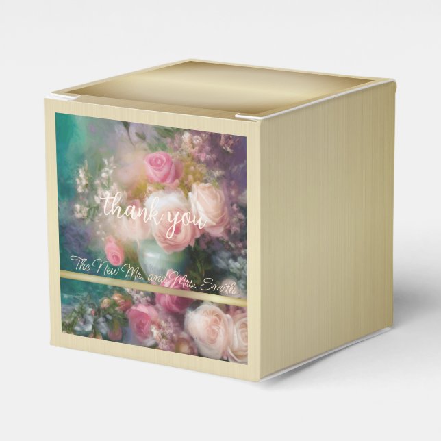 Vintage Rose im alten niederländischen Stil Geschenkschachtel (Vorderseite)