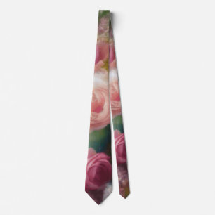 Vintage Rose im alten niederländischen Stil Krawatte