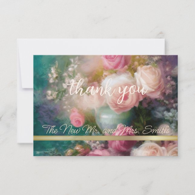 Vintage Rose im alten niederländischen Stil Mitteilungskarte (Vorderseite)