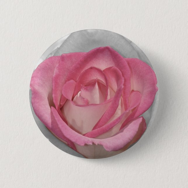 Vintage Rose in Rosa Button (Vorderseite)