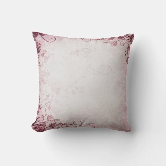 Vintage Rose Kissen (Vorderseite)