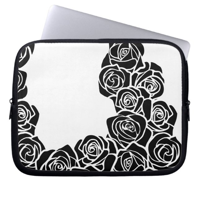 Vintage Rose Laptopschutzhülle (Vorderseite)
