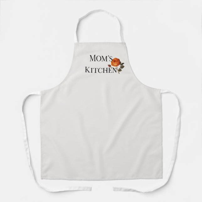Vintage Rose Mom Floral Apron Schürze (Vorderseite)