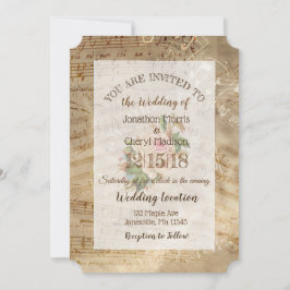 Vintage Rose - Musikstiftungen Einladung