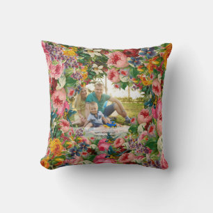 Vintage Rose Muttertag FOTO Geschenk - BEARBEITEN Kissen